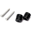 One Pair Metal Electric Acoustic Guitar Bass Strap Locks Straplocks Buttons Black