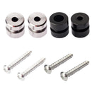 One Pair Metal Electric Acoustic Guitar Bass Strap Locks Straplocks Buttons Black