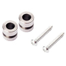2Pcs Metal Straplocks Electric Acoustic Guitar Bass Ukulele Mandolin Strap Locks Pegs Button DIY Silver