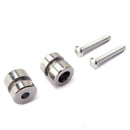 2Pcs Metal Straplocks Electric Acoustic Guitar Bass Ukulele Mandolin Strap Locks Pegs Button DIY Silver