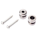 2Pcs Metal Straplocks Electric Acoustic Guitar Bass Ukulele Mandolin Strap Locks Pegs Button DIY Silver