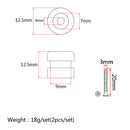 2Pcs Metal Straplocks Electric Acoustic Guitar Bass Ukulele Mandolin Strap Locks Pegs Button DIY Silver