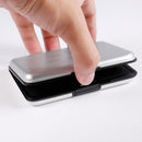 16Slots Aluminum Case for Micro SD TF Memory Card Storage Anti-shock Holder Silver