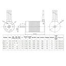 2600KV Waterproof Motor Brushless 4P 5mm Shaft High Torque for 1/8 1/10 Car