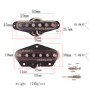 Alnico V Guitar Bridge Neck Set Magnetic Pickup for Fender Telecaster Parts