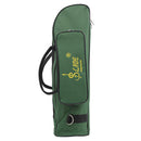 Trumpet Soft Case Gig Bag Padded Water Resistant 600D Oxford Cloth Green