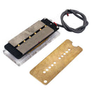 Clear Alnico V Humbucker Pickup Kit Screw Foam Cushion for Electric Guitar