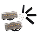 Clear Alnico V Humbucker Pickup Kit Screw Foam Cushion for Electric Guitar