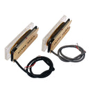 Clear Alnico V Humbucker Pickup Kit Screw Foam Cushion for Electric Guitar