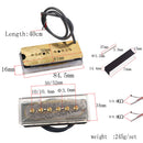 Clear Alnico V Humbucker Pickup Kit Screw Foam Cushion for Electric Guitar