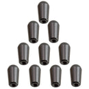 Black Plastic 3 Way Toggle Switches Knobs Tip Buttons for ST SQ Electric Guitar
