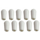 White Plastic 3 Way Toggle Switches Knobs Tip Buttons for ST SQ Electric Guitar
