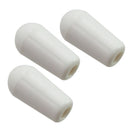 White Plastic 3 Way Toggle Switches Knobs Tip Buttons for ST SQ Electric Guitar