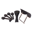 Chin rest with Pegs Tailpiece Endpin Tail Gut Clamp forl 4/4 Violin Parts