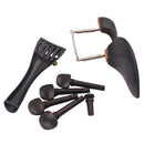 Chin rest with Pegs Tailpiece Endpin Tail Gut Clamp forl 4/4 Violin Parts
