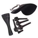 Chin rest with Pegs Tailpiece Endpin Tail Gut Clamp forl 4/4 Violin Parts