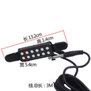 Durable 12 Sound-hole Metal Pickup with 3m Cable Wire for 38-41inch Acoustic Guitar Speaker Parts