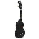 Concert Ukulele 21'' Hawaiian Hawaii Guitar Basswood for Beginners Novice Black