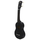 Concert Ukulele 21'' Hawaiian Hawaii Guitar Basswood for Beginners Novice Black
