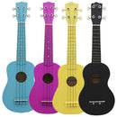 Concert Ukulele 21'' Hawaiian Hawaii Guitar Basswood for Beginners Novice Black