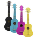 Concert Ukulele 21'' Hawaiian Hawaii Guitar Basswood for Beginners Novice Black