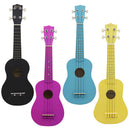 Concert Ukulele 21'' Hawaiian Hawaii Guitar Basswood for Beginners Novice Black
