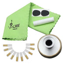 Alto Sax Saxophone Cleaning Kit Set Cloth+Mute+Mouthpiece Patch+Cork Grease+Reeds for Beginners