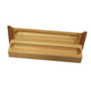Portable Wooden Trapezoid Fountain Pen Display Box Container Holder for Kids Christmas Birthday Gift
