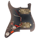 11 Hole Prewired Guitar Pickguard and 1 Ply Back Plate Set for Electric Guitar Replacement