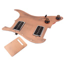 11 Hole Prewired Guitar Pickguard and 1 Ply Back Plate Set for Electric Guitar Replacement
