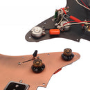 11 Hole Prewired Guitar Pickguard and 1 Ply Back Plate Set for Electric Guitar Replacement