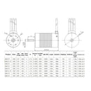Waterproof 3660 3800KV Brushless Motor + 60A ESC Set for 1/10 RC Car Truck Model Vehicle Parts
