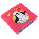 Cute 3D Cloth Book Baby Night Educational Toys Penguin Animal Pattern Gift with Bag