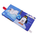 Cute 3D Cloth Book Baby Night Educational Toys Penguin Animal Pattern Gift with Bag