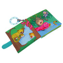 Cute 3D Cloth Book Baby Night Educational Toys Little Tiger Animal Pattern Gift with Bag