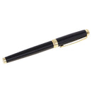 Portable Metal Fountain Pen with Fine Nib for Christmas Birthday Business Gift Collection Black 14cm