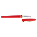 Portable Standard Metal Fountain Pen Smooth Writing for Christmas Birthday Business Gift Collection Red