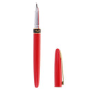 Portable Standard Metal Fountain Pen Smooth Writing for Christmas Birthday Business Gift Collection Red