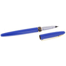 Portable Standard Metal Fountain Pen Smooth Writing for Christmas Birthday Business Gift Collection Blue