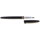 Durable Metal Fountain Pen Ink Pen with Fine Nib Souvenir Collectibles Writing Practice Tools Office Decoration Black