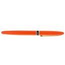 Portable Standard Metal Fountain Pen Smooth Writing for Christmas Birthday Business Gift Collection Orange