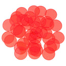 40 Pcs Plastic Count Bingo Chips Markers for Bingo Game Cards Professional Red