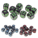 10pcs Standard Plastic 16mm Game Dice Die Toy for Dungeons &Dragons RPG Board Games Adult Party Pub Bar Red Black