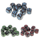 10pcs Standard Plastic 16mm Game Dice Die Toy for Dungeons &Dragons RPG Board Games Adult Party Pub Bar Red Black