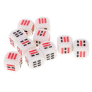10Pcs D6 16mm Dices Set for Ba Gua Game Eight Trigrams Divination Accessory