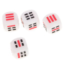 10Pcs D6 16mm Dices Set for Ba Gua Game Eight Trigrams Divination Accessory