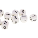 10Pcs 0 1 2 Numerals 16mm Dices Set for Dice or Math Games Party Pub Bar Toy