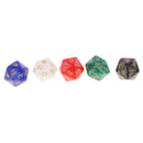 50 Pcs Polyhedral D20 Dice Set with Bag for Dungeons and Dragons RPG MTG Board Games
