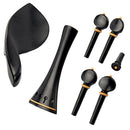 DIY 4/4 Violin Accs Chinrest +Tailpiece +Tuning Peg Tuner +Endpins Full Size