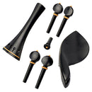 DIY 4/4 Violin Accs Chinrest +Tailpiece +Tuning Peg Tuner +Endpins Full Size